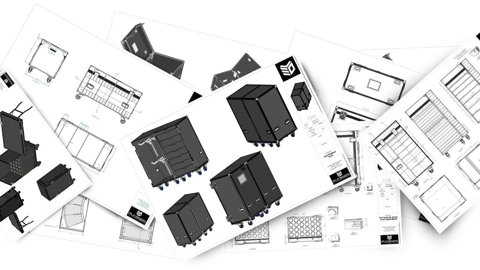 Conception flight cases sur mesure M.Cases
